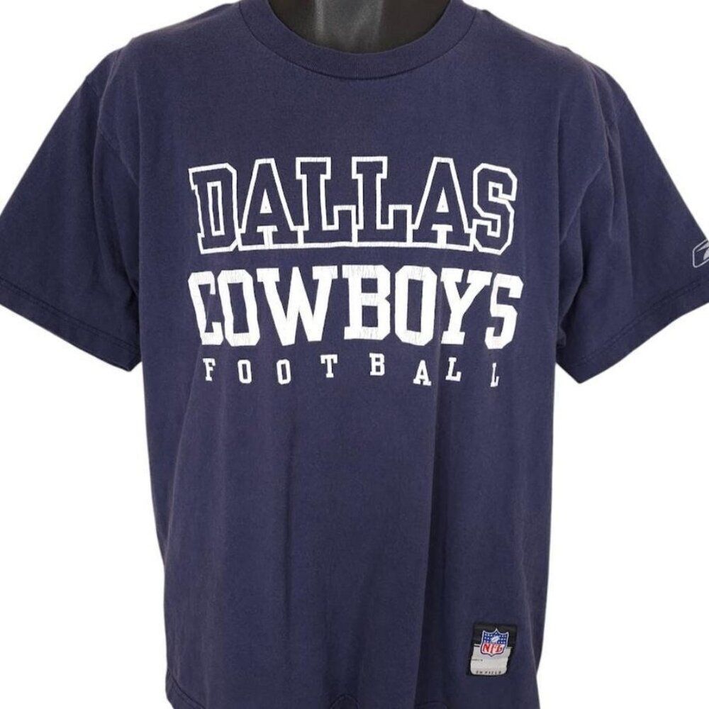 Vintage Dallas Cowboys T Shirt Mens Size Medium Blue NFL Football OVERSIZED